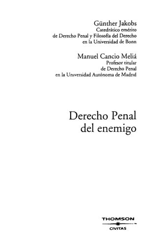 Derecho penal del enemigo