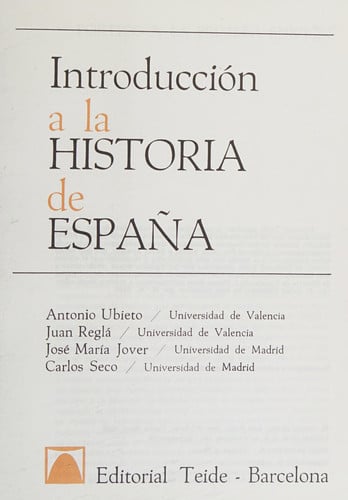 Introducción a la historia de españa
