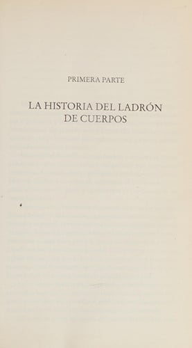 5040733485213.jpg El ladrón de cuerpos
