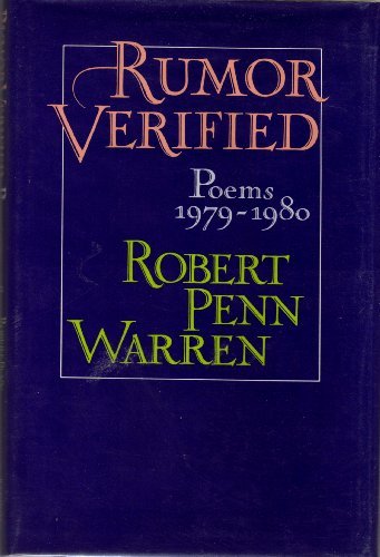 Rumor verified poems 1979-1980