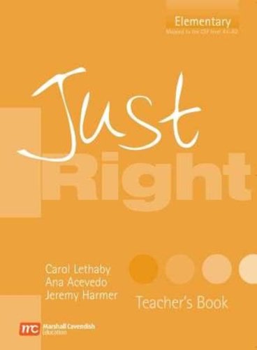 9780462007816_just-right-teachers-book-elementary-british-english-version-just-right-course_front.jpg Just right teacher's book: elementary british english version (just right course)