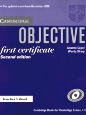 Objective first certificate teacher's book