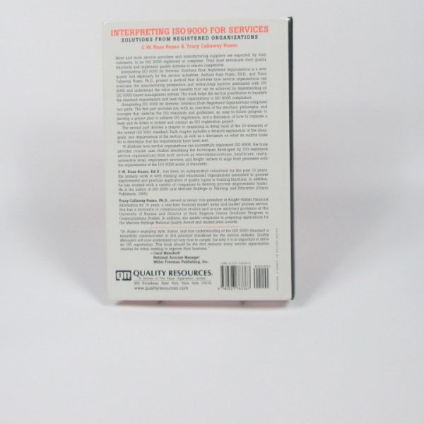 Interpreting iso 9000 for services