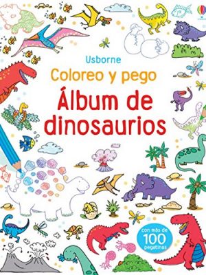 Album de dinosaurios -coloreo y pego-