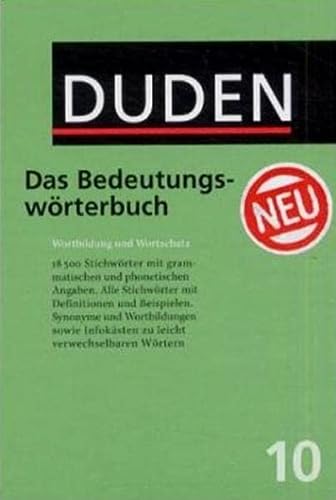Duden: das bedeutungsworterbuch (der duden in 12 banden) (german edition)