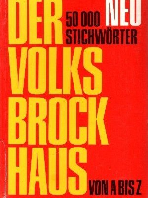Brockhaus. volksbrockhaus. a- z