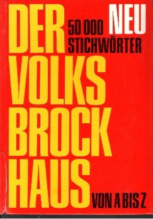 Brockhaus. volksbrockhaus. a- z