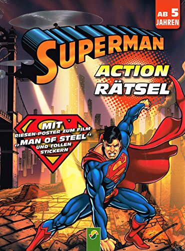 9783862337521_superman-action-puzzle-activity-book-with-man-of-steel-stickers_front-1.jpg Superman action puzzle activity book with 'man of steel' stickers