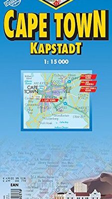 Cape town laminated map (city street)