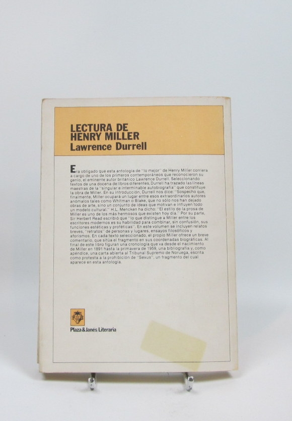 Lectura de henry miller