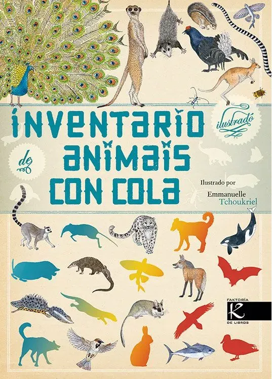 Inventario ilustrado de animais con cola