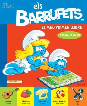 Els barrufets. el meu primer llibre (català-anglès)