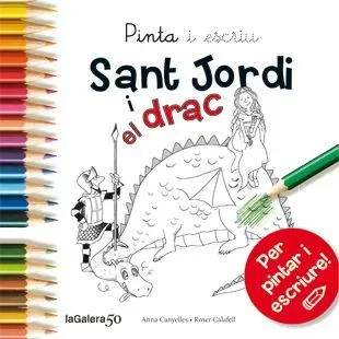 Pinta i escriu sant jordi i el drac