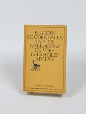 Blandín de cornualla i altres narracions en vers dels segles xiv i xv
