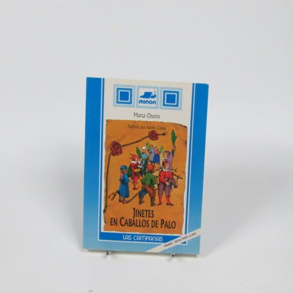 Jinetes en caballos de palo