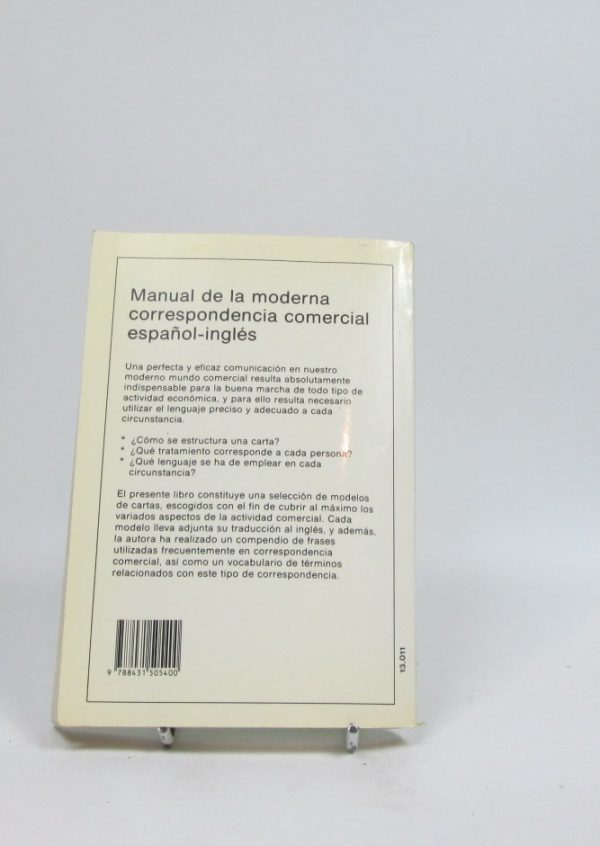 Manual de la moderna correspondencia comercial español-inglés