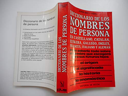 Diccionario de los nombres de persona