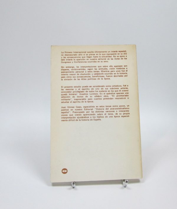 La primera internacional en españa