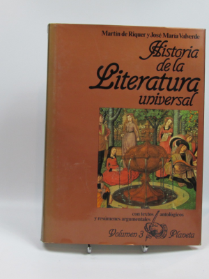 Historia de la literatura universal, vol. 3. literaturas medievales de transmisión escrita