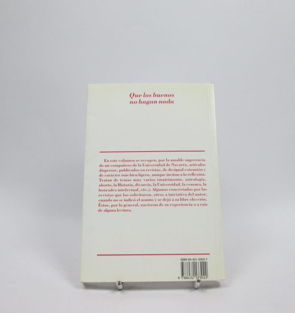 Que los buenos no hagan nada