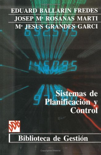 Sistemas de planificación y control (spanish edition)