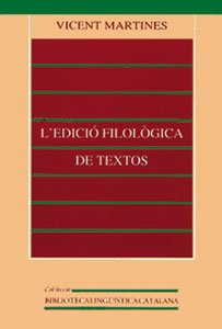 L'edició filològica de textos