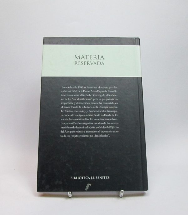Materia reservada. primera parte