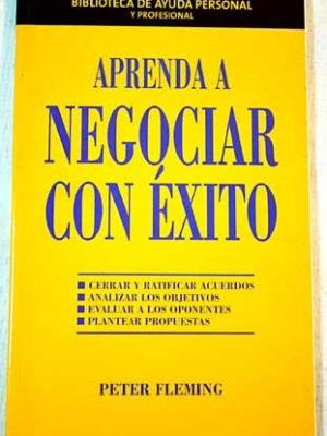 9788467412710_aprenda-a-negociar-con-exito_front-1.jpg Aprenda a negociar con exito