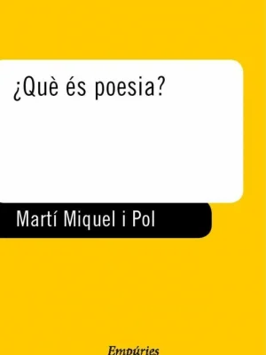¿què és poesia?
