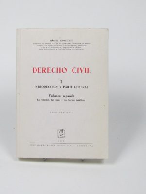 Derecho civil i. introducción y parte general