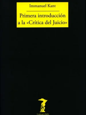 Primera introducción a la «crítica del juicio»