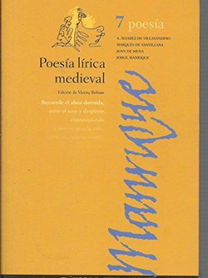 9788483081167_poesia-lirica-medieval-de-las-jarchas-a-jorge-manrique_front-1.jpg Poesia lirica medieval: de las jarchas a jorge manrique