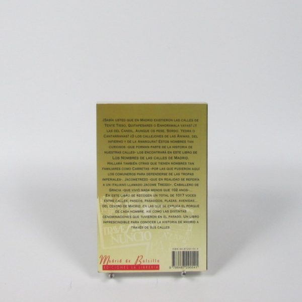 Los nombres de las calles de madrid