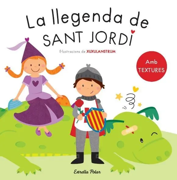 La llegenda de sant jordi. amb textures