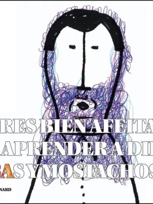 Señores bien afeitados para aprender a dibujar barbas y mostachos