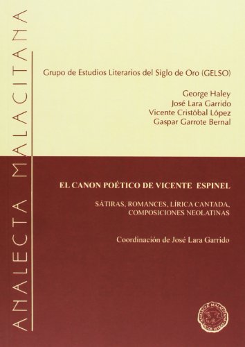 Canon poetico de vicente espinel, el