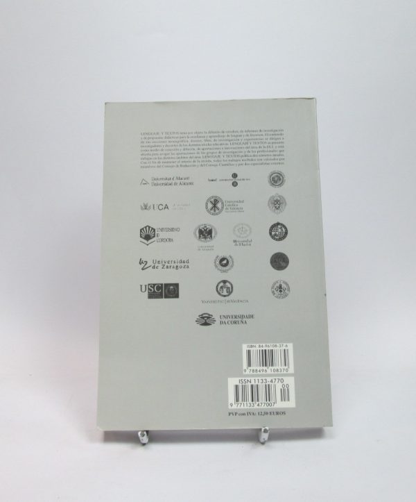 9788496108370_lenguaje-y-textos-numero-25_back-3.jpg Lenguaje y textos. nĂșmero 25