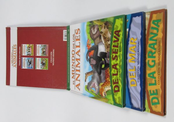 El mundo de los animales del bosque, de la selva, del mar y de la granja. colección "mundo animal" de saldaña