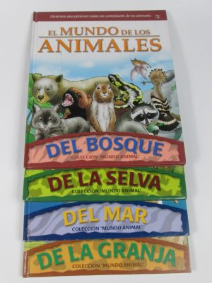 El mundo de los animales del bosque, de la selva, del mar y de la granja. colección "mundo animal" de saldaña