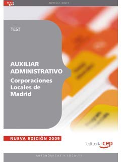 9788499249377_auxiliar-administrativo-corporaciones-locales-de-madrid-test_front-1.jpg Auxiliar administrativo corporaciones locales de madrid. test