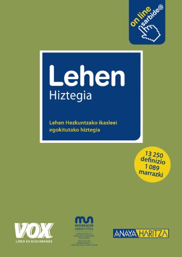 Lehen hiztegia (vox - lengua vasca) (basque edition)
