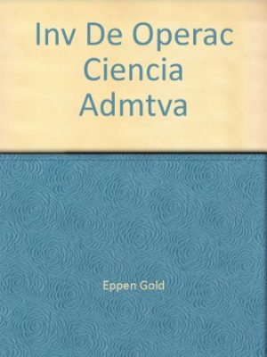 Inv de operac ciencia admtva